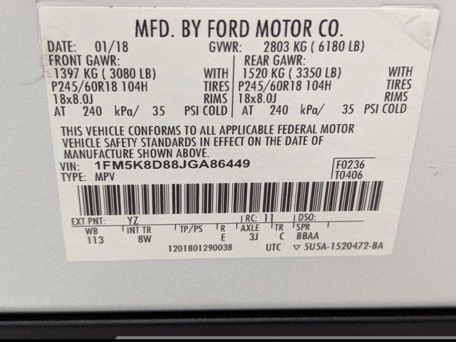 used 2018 Ford Explorer car, priced at $16,296
