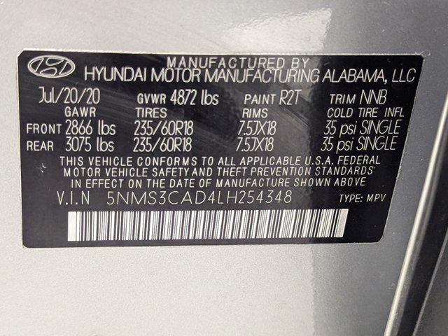 used 2020 Hyundai Santa Fe car, priced at $17,299