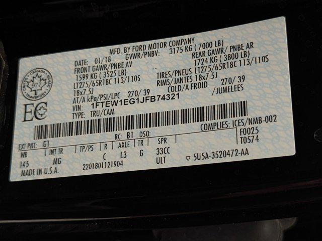 used 2018 Ford F-150 car, priced at $26,799