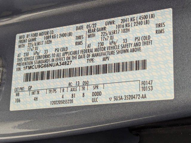 used 2022 Ford Escape car, priced at $21,999