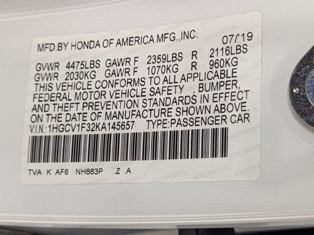 used 2019 Honda Accord car, priced at $20,698