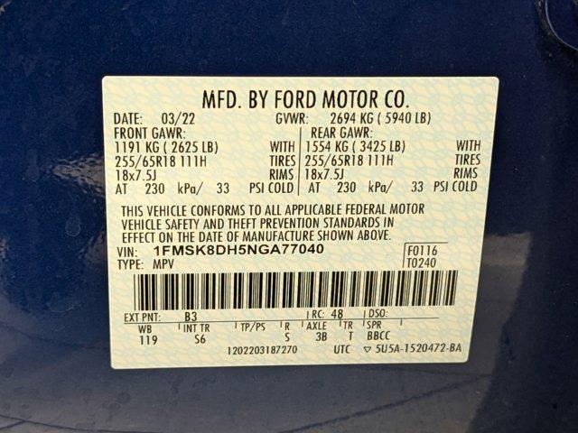 used 2022 Ford Explorer car, priced at $31,798