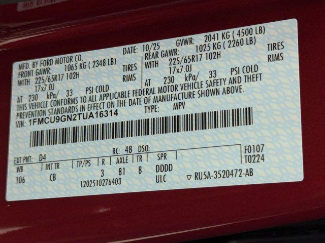 new 2026 Ford Escape car, priced at $33,800