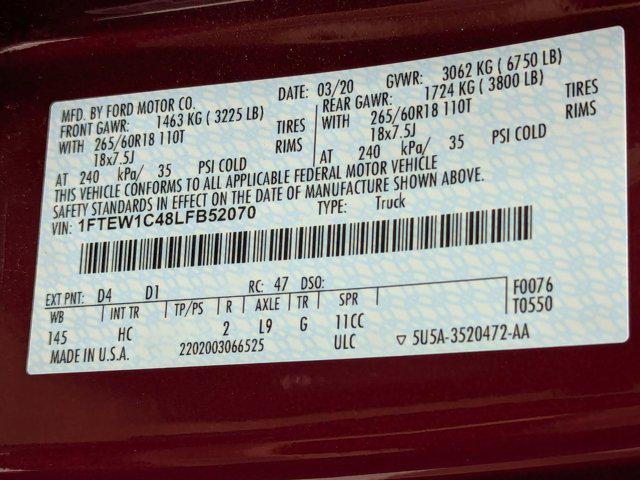 used 2020 Ford F-150 car, priced at $28,598