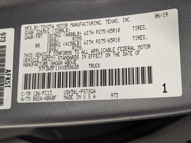 used 2019 Toyota Tundra car, priced at $33,599