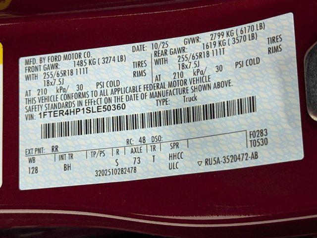 new 2025 Ford Ranger car, priced at $45,666