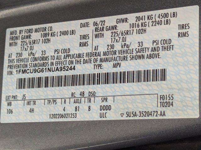 used 2022 Ford Escape car, priced at $18,496