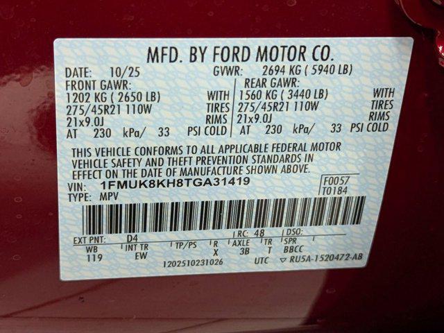 new 2026 Ford Explorer car, priced at $51,786