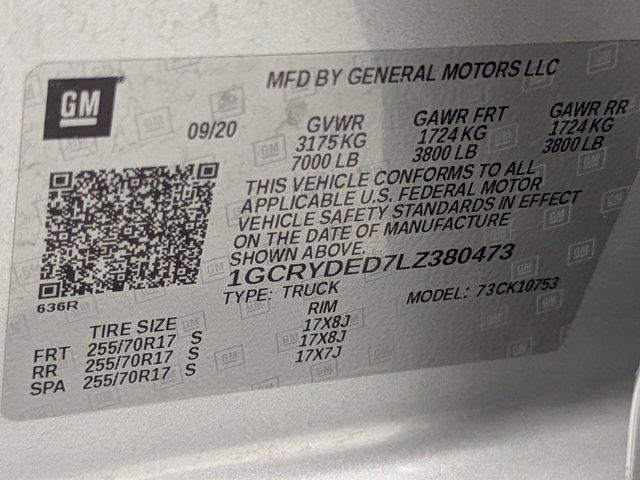 used 2020 Chevrolet Silverado 1500 car, priced at $27,799