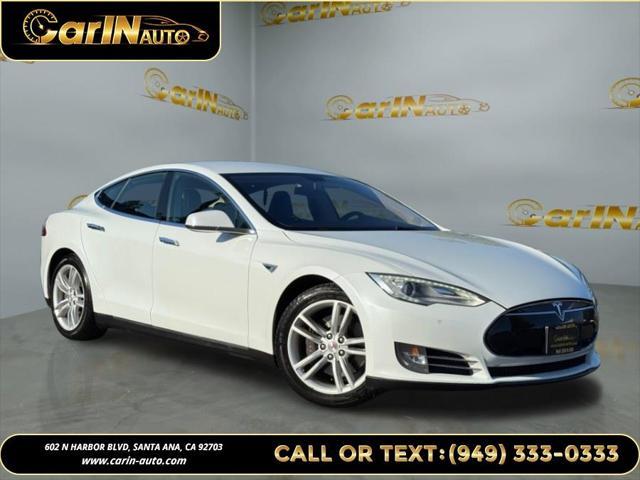 used 2014 Tesla Model S car, priced at $13,990