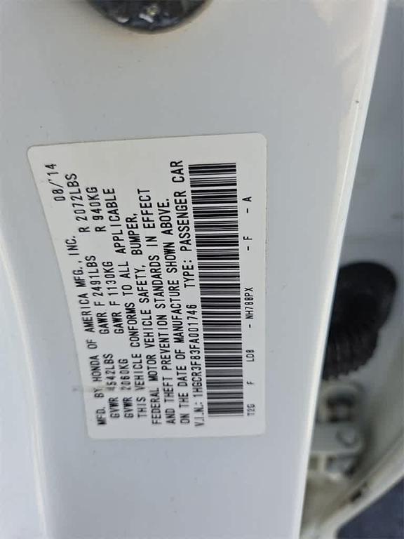 used 2015 Honda Accord car, priced at $13,498
