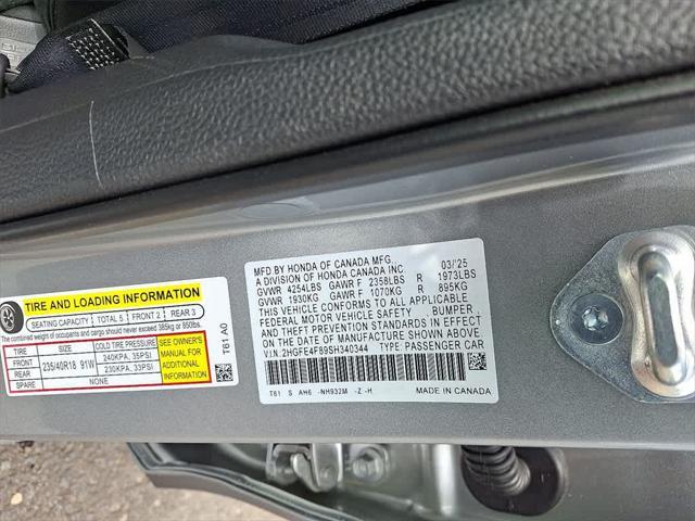new 2025 Honda Civic Hybrid car, priced at $30,100