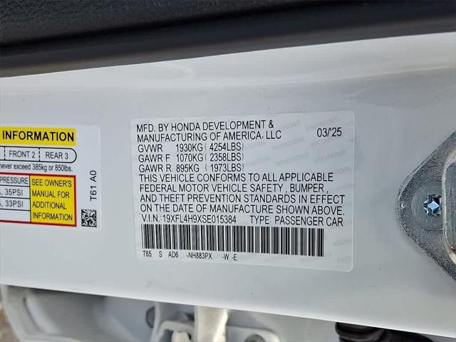 new 2025 Honda Civic Hybrid car, priced at $34,755