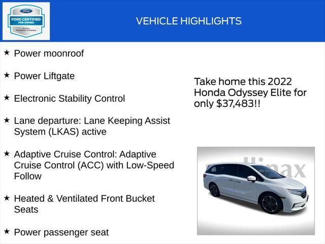 used 2022 Honda Odyssey car, priced at $37,243