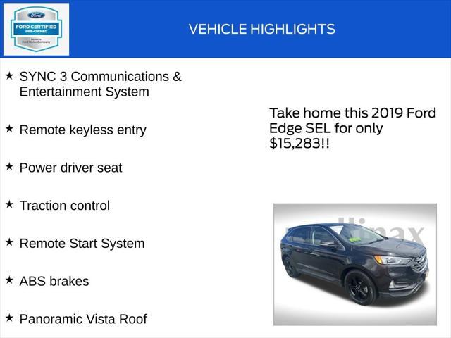 used 2019 Ford Edge car, priced at $15,283