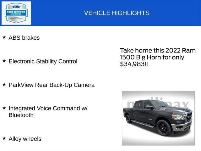 used 2022 Ram 1500 car, priced at $34,983