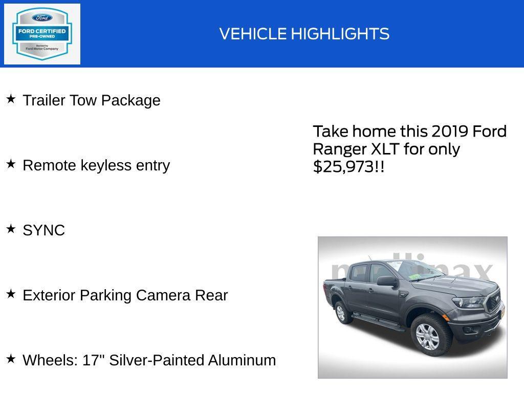 used 2019 Ford Ranger car, priced at $25,973