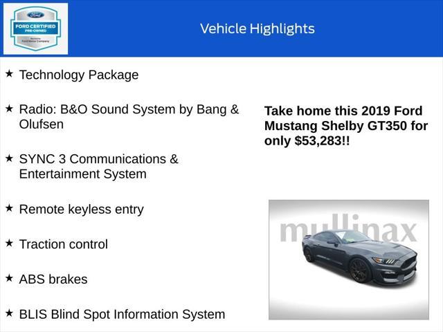 used 2019 Ford Shelby GT350 car, priced at $53,283