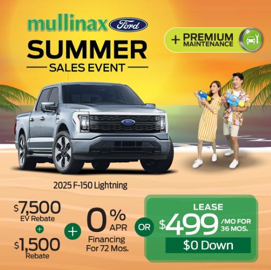 new 2025 Ford F-150 Lightning car, priced at $59,564