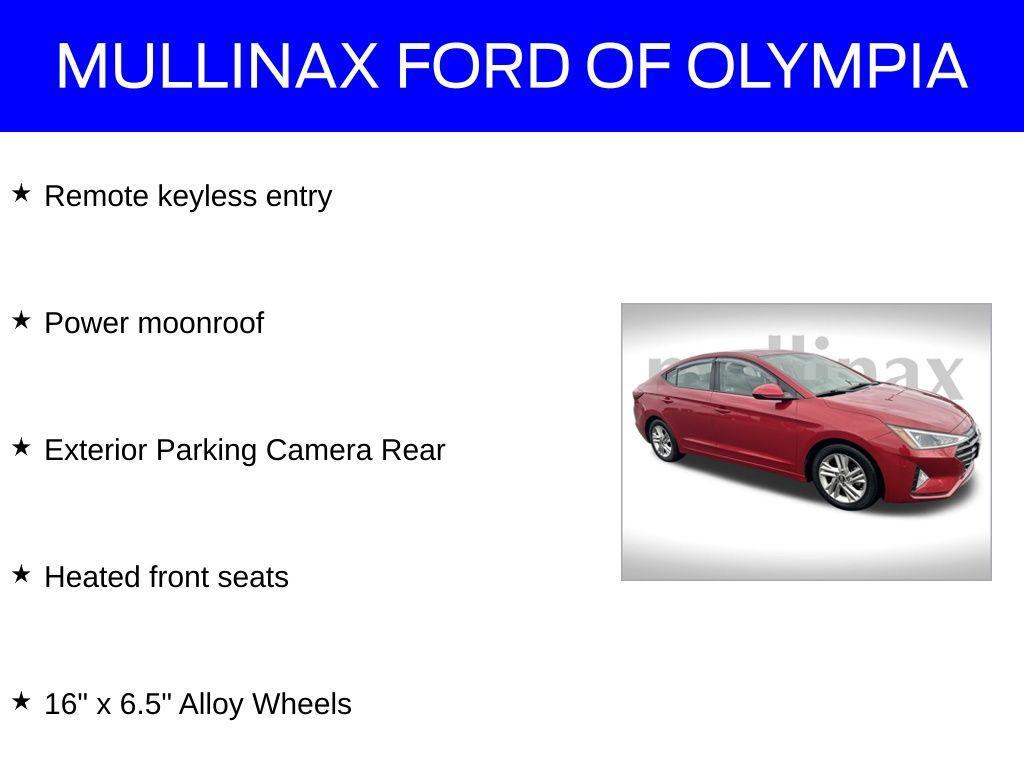 used 2019 Hyundai Elantra car, priced at $10,723