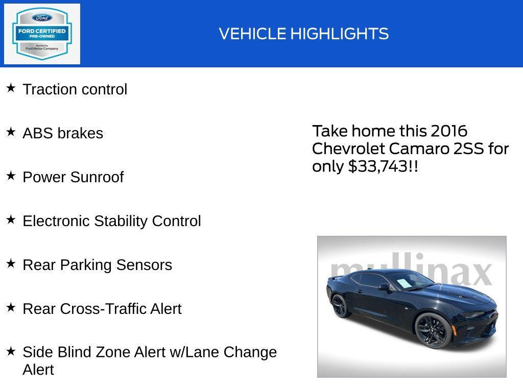 used 2016 Chevrolet Camaro car, priced at $33,743
