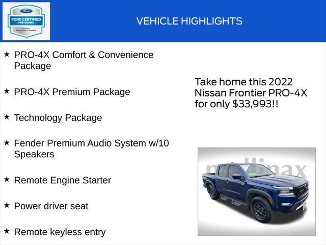 used 2022 Nissan Frontier car, priced at $33,993