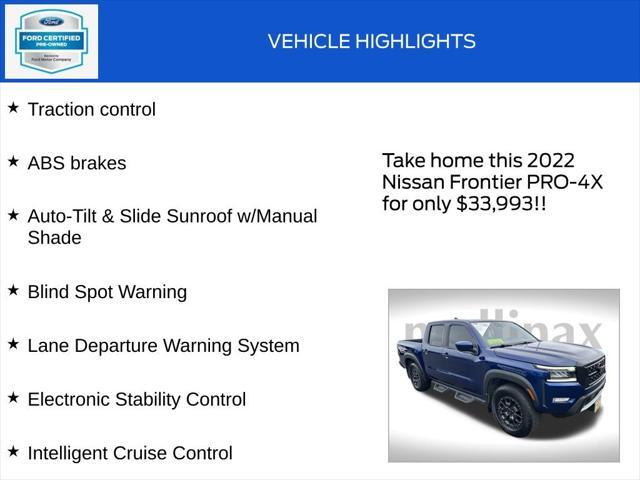 used 2022 Nissan Frontier car, priced at $33,993