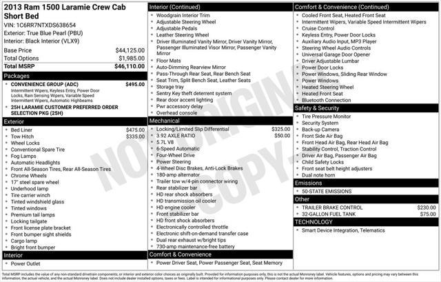 used 2013 Ram 1500 car, priced at $15,483