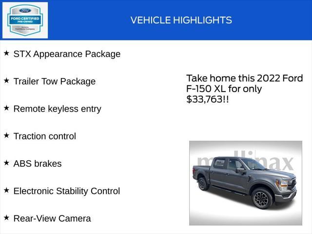 used 2022 Ford F-150 car, priced at $33,763