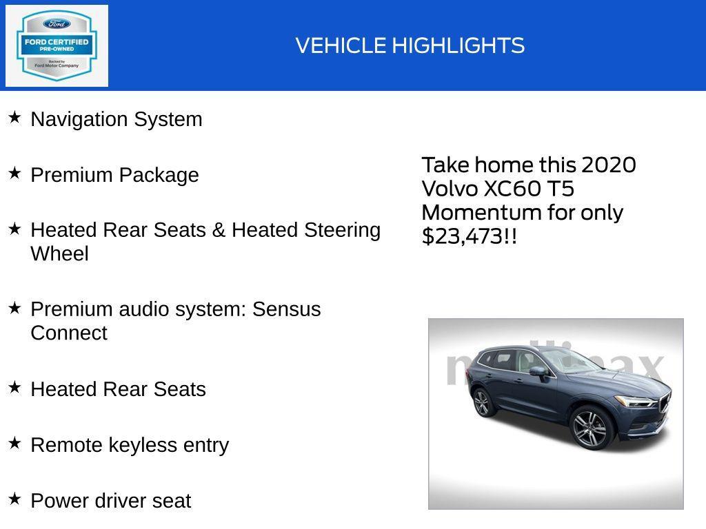 used 2020 Volvo XC60 car, priced at $23,473