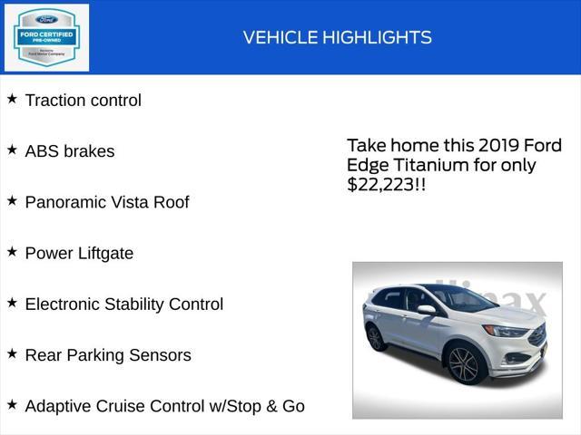 used 2019 Ford Edge car, priced at $22,223