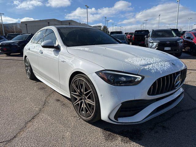 used 2023 Mercedes-Benz AMG C 43 car, priced at $49,995