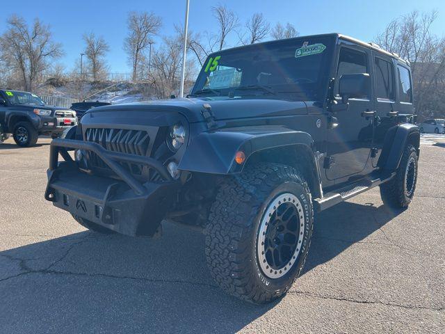 used 2015 Jeep Wrangler Unlimited car, priced at $19,291