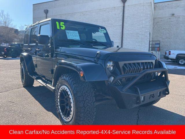 used 2015 Jeep Wrangler Unlimited car, priced at $19,291