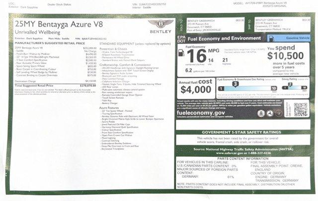 new 2025 Bentley Bentayga car, priced at $270,070