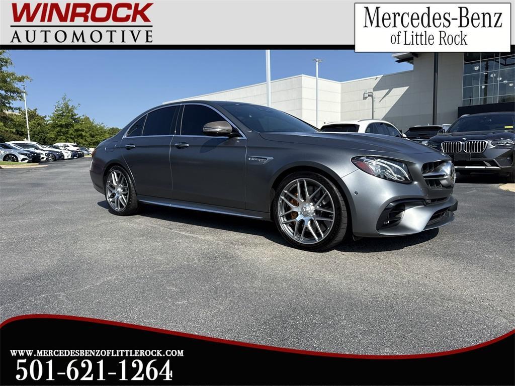 used 2018 Mercedes-Benz AMG E 63 car, priced at $60,000