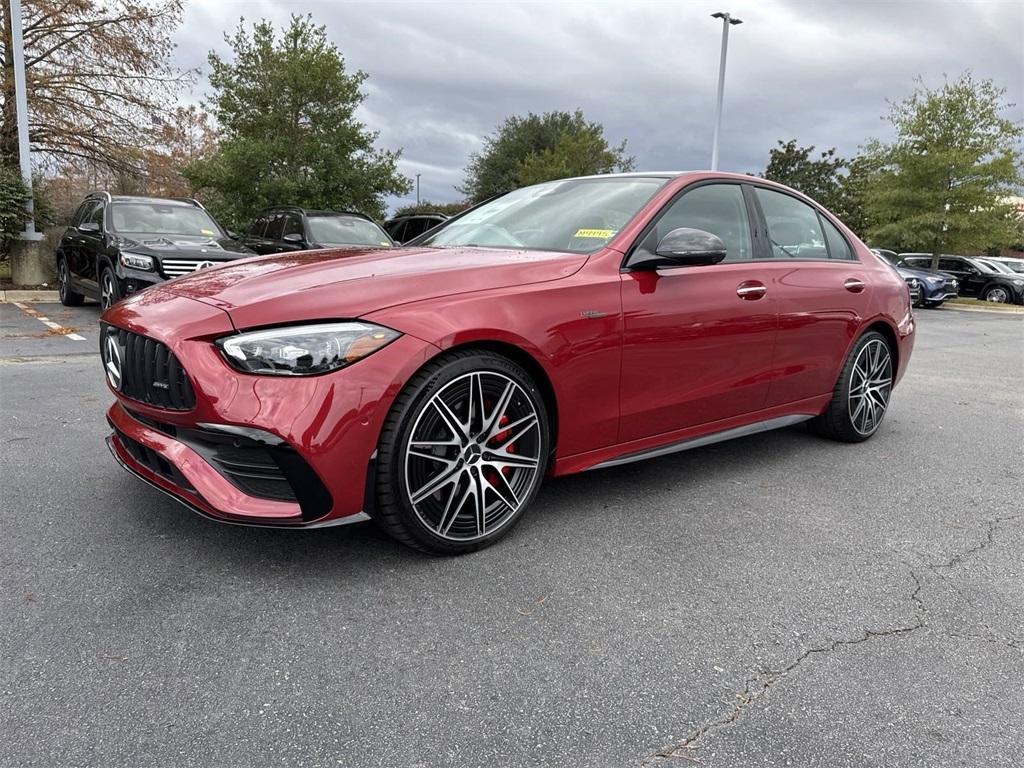new 2025 Mercedes-Benz AMG C 43 car, priced at $80,905