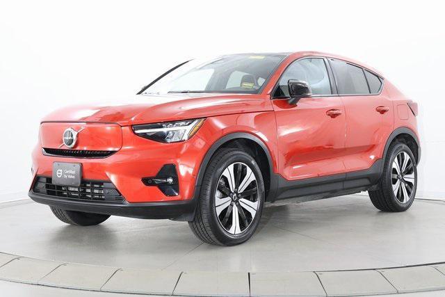 used 2023 Volvo C40 Recharge Pure Electric car, priced at $29,590