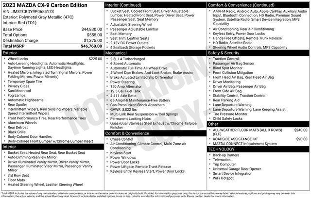 used 2023 Mazda CX-9 car, priced at $27,900