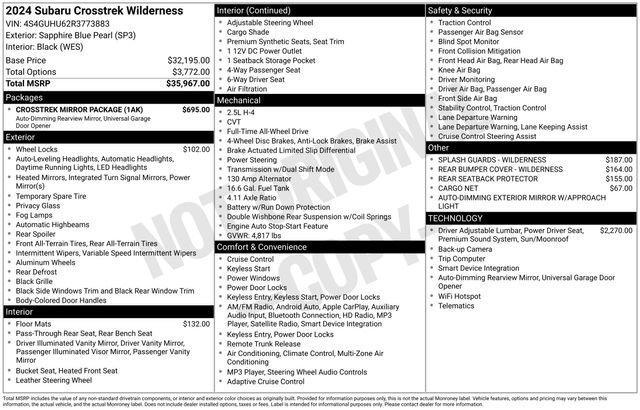 used 2024 Subaru Crosstrek car, priced at $28,775