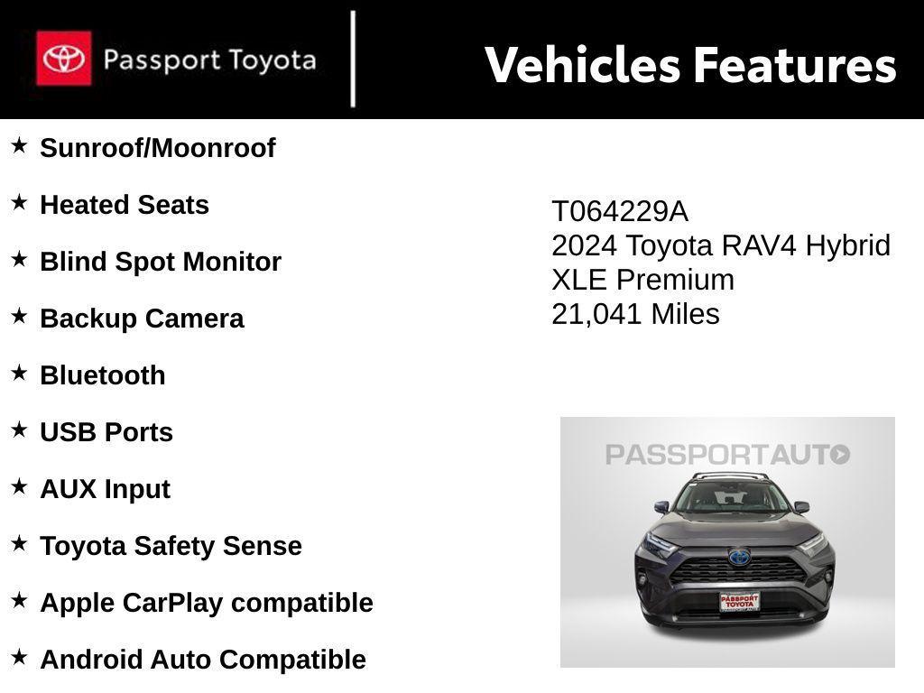 used 2024 Toyota RAV4 Hybrid car, priced at $35,761