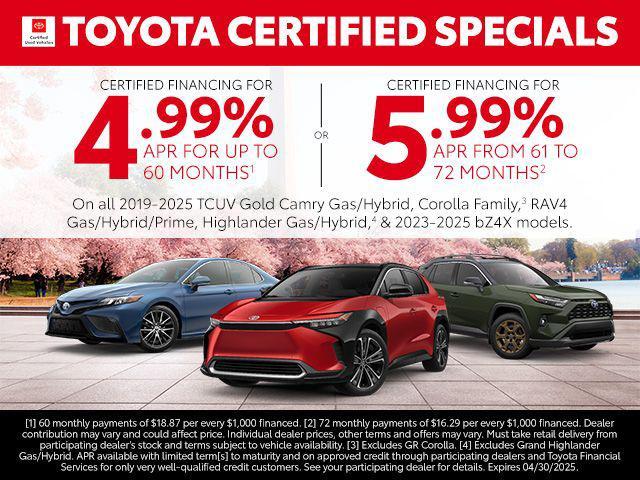 used 2023 Toyota RAV4 car, priced at $30,396