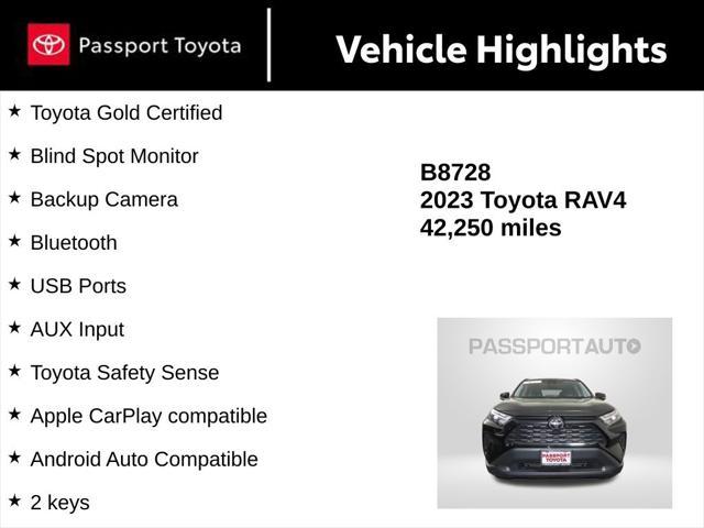 used 2023 Toyota RAV4 car, priced at $30,289
