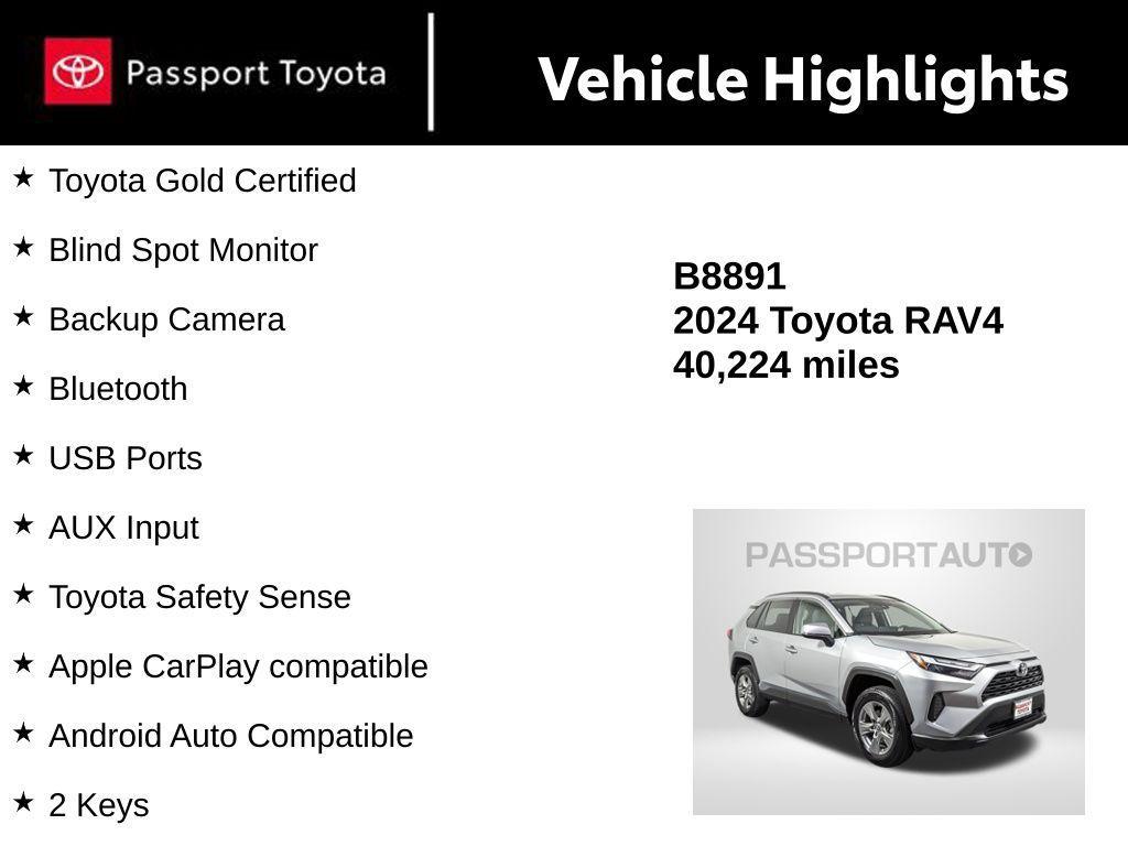used 2024 Toyota RAV4 car, priced at $29,984