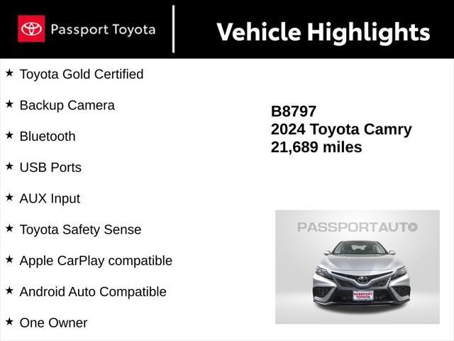 used 2024 Toyota Camry car, priced at $27,000