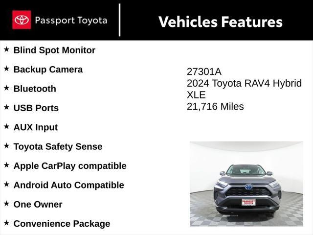 used 2024 Toyota RAV4 Hybrid car, priced at $33,000