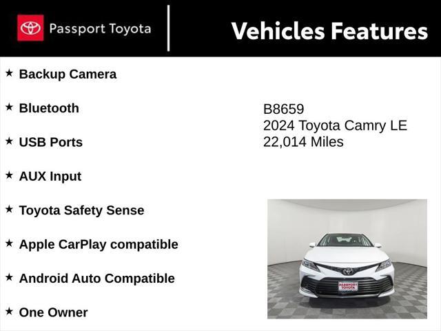 used 2024 Toyota Camry car, priced at $24,782