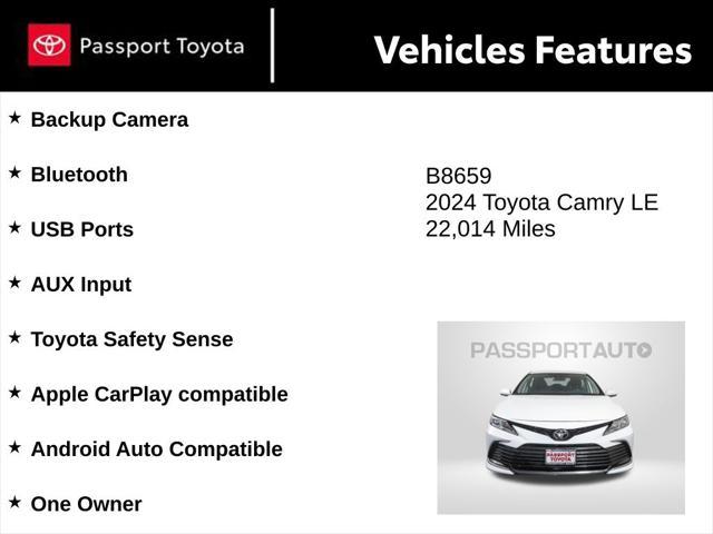used 2024 Toyota Camry car, priced at $23,569