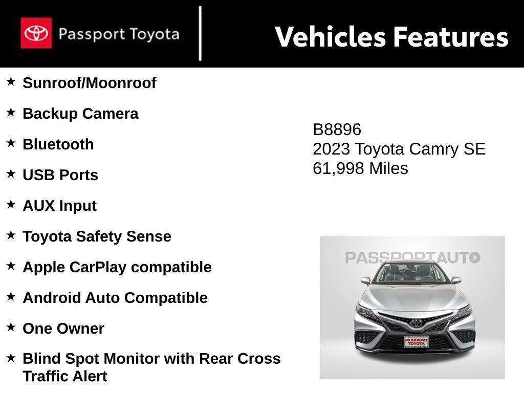 used 2023 Toyota Camry car, priced at $24,419