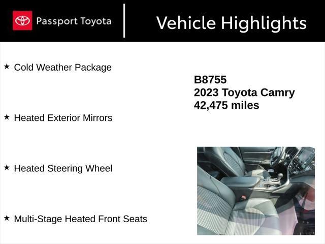 used 2023 Toyota Camry car, priced at $28,494
